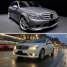 Ronnin - Compatible con Mercedes-Benz W204 C300 C350 C63 2008-2011 Par de luces LED completas para esquinas del parachoques | Ahumado