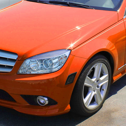 Ronnin - Compatible con Mercedes-Benz W204 C300 C350 C63 2008-2011 Par de luces LED completas para esquinas del parachoques | Ahumado