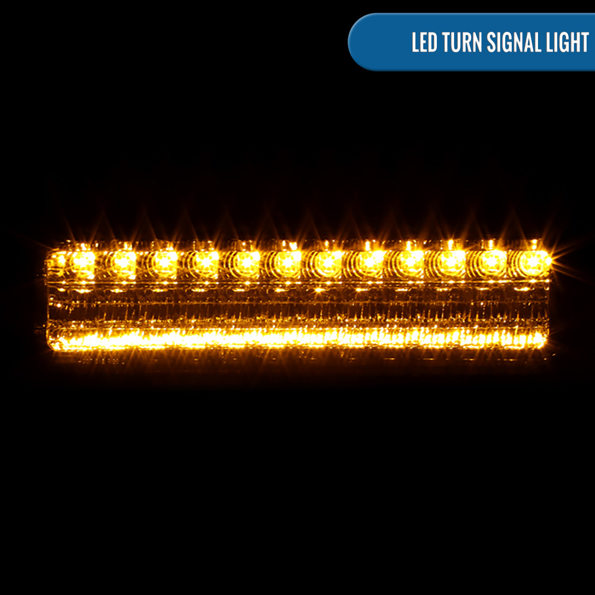 Ronnin - Compatible con Chevy C10 C/K 1500 2500 3500 Suburban Blazer Tahoe Silverado Sierra Yukon de 1988-1999 Juego de luces de esquina y parachoques LED completo | Ahumado