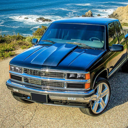 Ronnin - Compatible con Chevy C10 C/K 1500 2500 3500 Suburban Blazer Tahoe Silverado Sierra Yukon de 1988-1999 Juego de luces LED completas de esquina, parachoques y estacionamiento | Negro