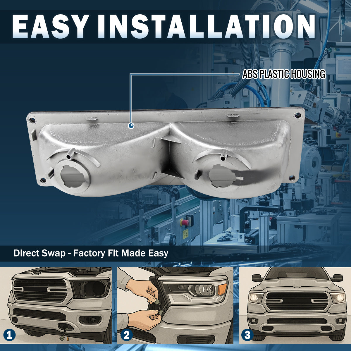 Ronnin - Compatible con Chevy C10 C/K Silverado Suburban Tahoe Sierra Yukon Blazer de 1988-1999, conjunto de luces de estacionamiento de esquina | Cromado