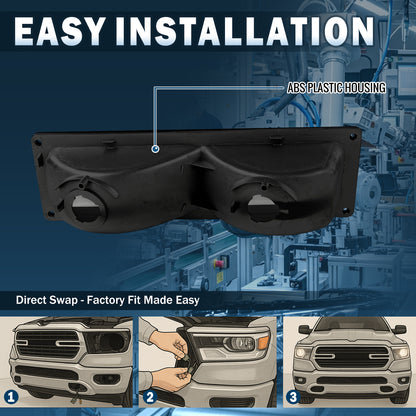 Ronnin - Compatible con Chevy C10 C/K Silverado Suburban Tahoe Sierra Yukon Blazer de 1988-1999, par de luces de estacionamiento de esquina de parachoques | Negro