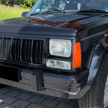 Ronnin - Compatible con Cherokee Comanche Wagoneer XJ de 1984-1996 Luces de defensa, intermitentes, conjunto de luces de estacionamiento (par) | Cromado
