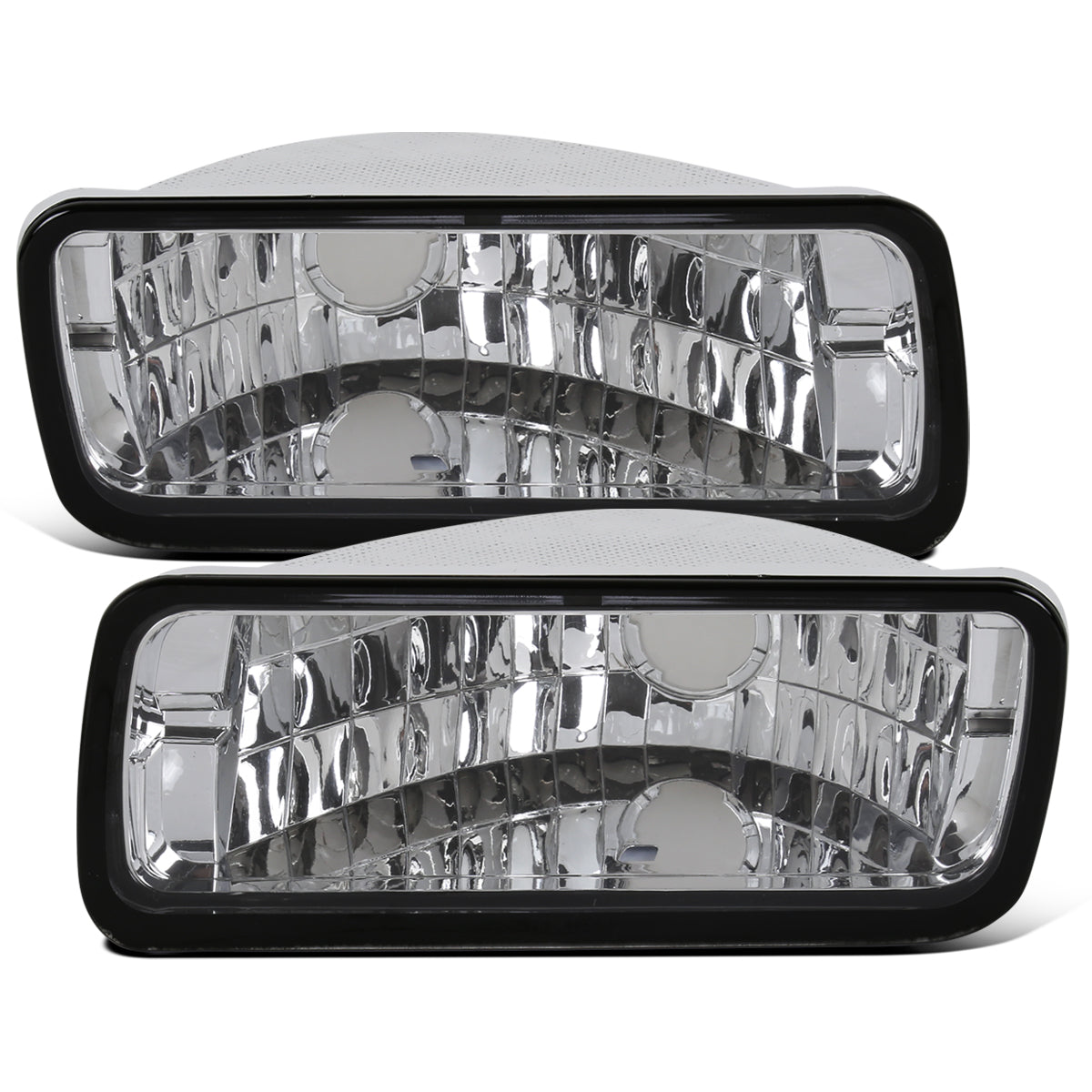 Ronnin - Compatible con las luces de parachoques Chevy Camaro IROC-Z RS Z28 de 1985-1992, conjunto de luces direccionales y de estacionamiento | Cromado