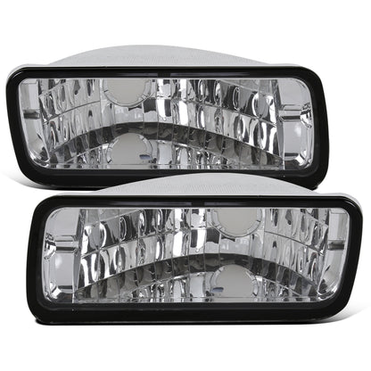Ronnin - Compatible con las luces de parachoques Chevy Camaro IROC-Z RS Z28 de 1985-1992, conjunto de luces direccionales y de estacionamiento | Cromado