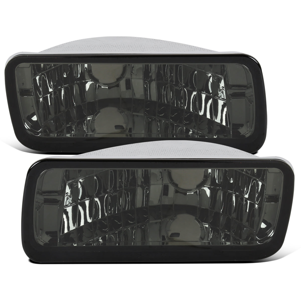 Ronnin - Compatible con Chevy Camaro IROC-Z RS Z28 (1985-1992) Luces de parachoques Intermitentes de estacionamiento Ensamblaje Par | Ahumado