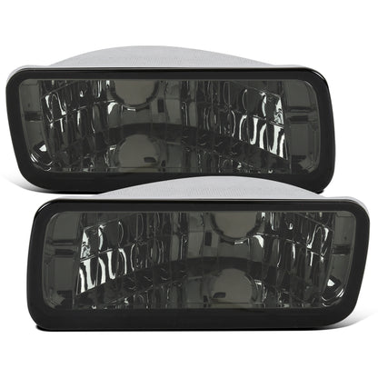 Ronnin - Compatible con Chevy Camaro IROC-Z RS Z28 (1985-1992) Luces de parachoques Intermitentes de estacionamiento Ensamblaje Par | Ahumado