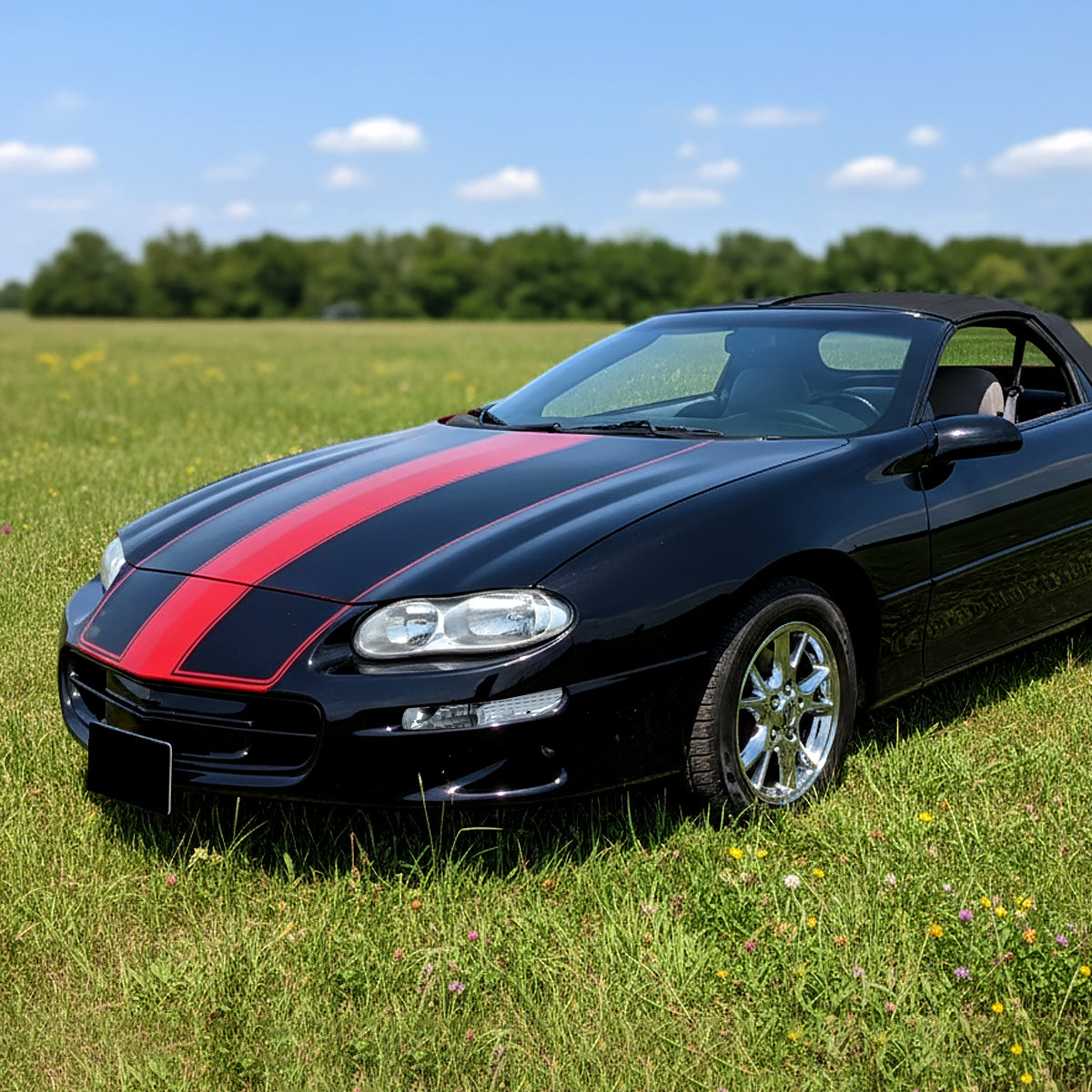 Ronnin - Compatible con Chevy Camaro 1993-2001 Luces de Parachoques, Luces Direccionales, Conjunto de Luces de Estacionamiento Par | Cromado