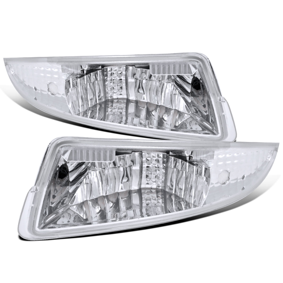 Ronnin - Compatible con Chevy Camaro 1993-2001 Luces de Parachoques, Luces Direccionales, Conjunto de Luces de Estacionamiento Par | Cromado