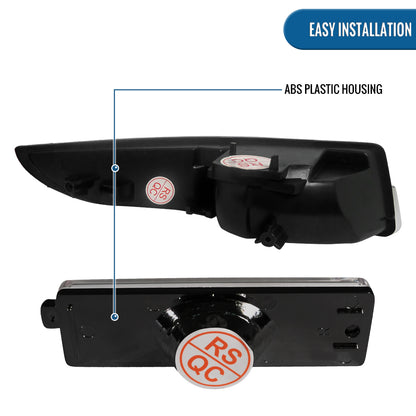 Ronnin - Juego de luces de parachoques delanteras y traseras de repuesto para Chevy Camaro 1993-2001 | Negro