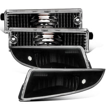 Ronnin - Juego de luces de parachoques delanteras y traseras de repuesto para Chevy Camaro 1993-2001 | Negro