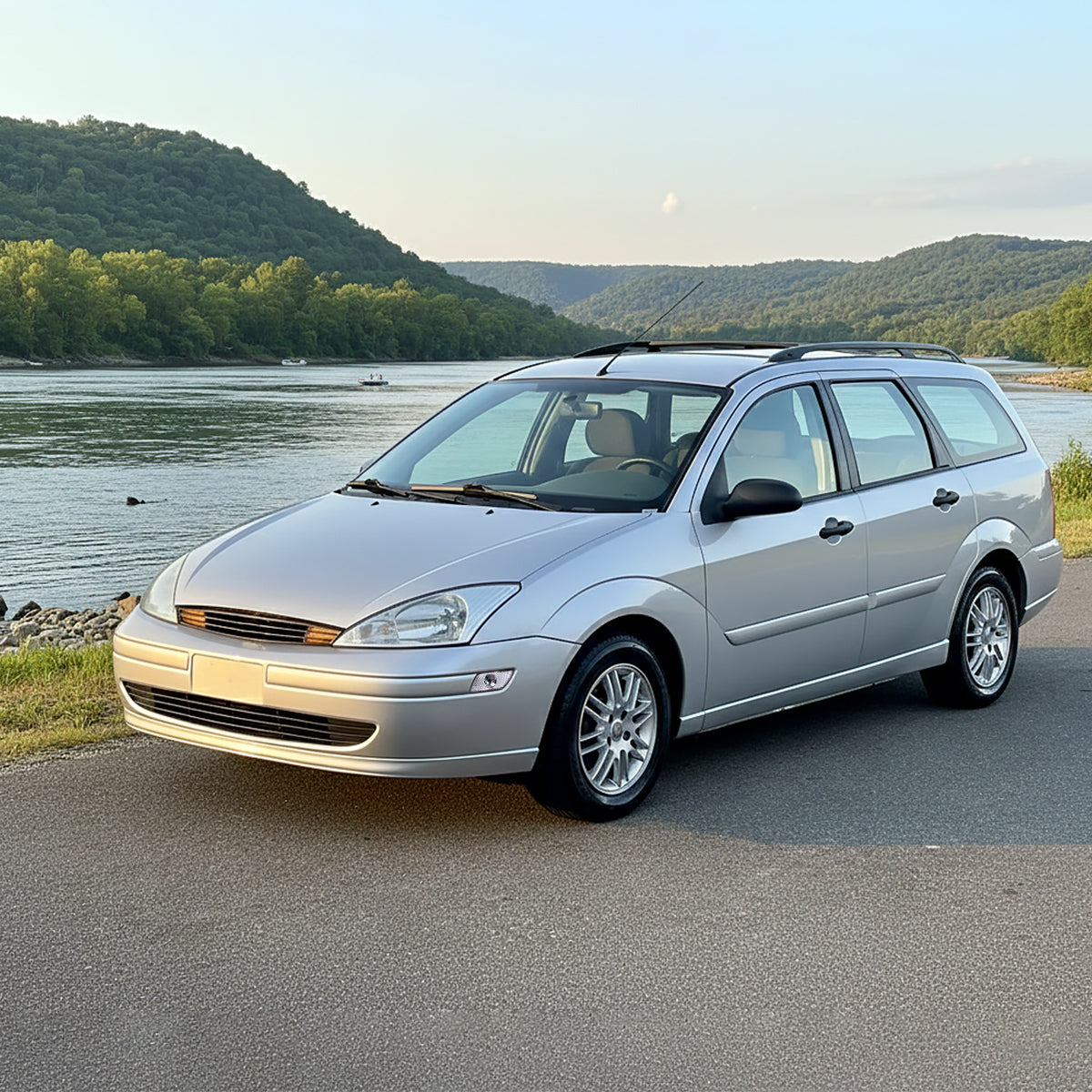 Ronnin - Se adapta a Ford Focus 2000-2005 Par de Luces de Esquina de Parachoques | Cromado