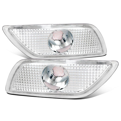 Ronnin - Se adapta a Ford Focus 2000-2005 Par de Luces de Esquina de Parachoques | Cromado