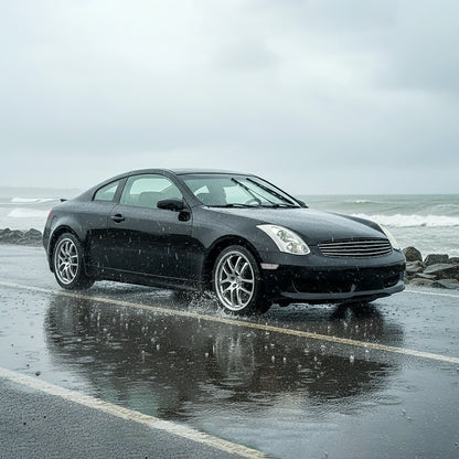 Ronnin - Se adapta a Infiniti G35 Coupé 2003-2007, conjunto de luces de posición laterales de parachoques de esquina, par | Cromo