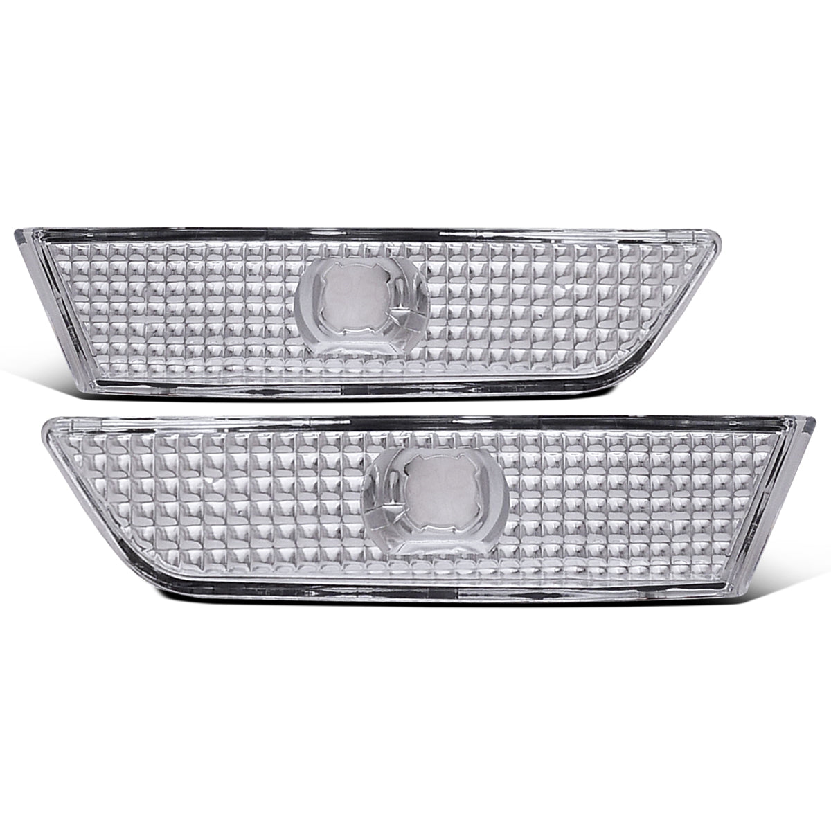Ronnin - Se adapta a Infiniti G35 Coupé 2003-2007, conjunto de luces de posición laterales de parachoques de esquina, par | Cromo
