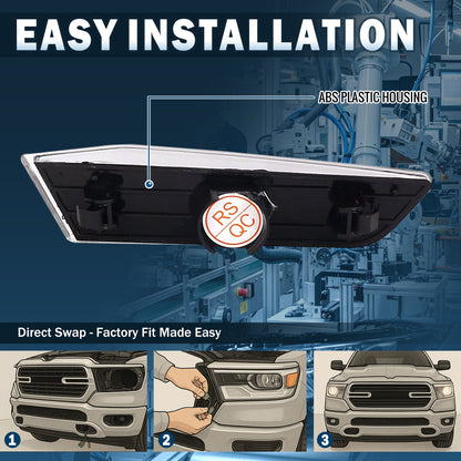 Ronnin - Se adapta a Infiniti G35 Coupé 2003-2007, conjunto de luces de posición laterales de parachoques de esquina, par | Negro