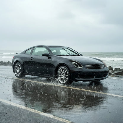 Ronnin - Se adapta a Infiniti G35 Coupé 2003-2007, conjunto de luces de posición laterales de parachoques de esquina, par | Negro