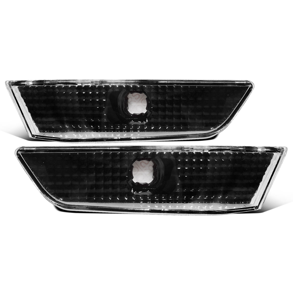 Ronnin - Se adapta a Infiniti G35 Coupé 2003-2007, conjunto de luces de posición laterales de parachoques de esquina, par | Negro
