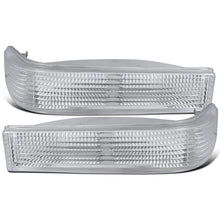 Ronnin - Fits 1993-1996 Jeep Grand Cherokee Bumper Lights Turn Signal Parking Lamps Assembly Pair | Chrome
