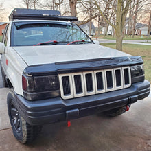 Ronnin - Fits 1993-1996 Jeep Grand Cherokee Bumper Lights Turn Signal Parking Lamps Assembly Pair | Smoke
