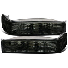 Ronnin - Fits 1993-1996 Jeep Grand Cherokee Bumper Lights Turn Signal Parking Lamps Assembly Pair | Smoke