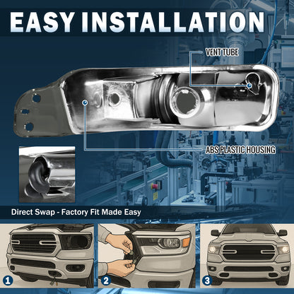 Ronnin - Se adapta a Ford Mustang 2005-2009 Montaje de luces de estacionamiento en el parachoques Par | Ahumado