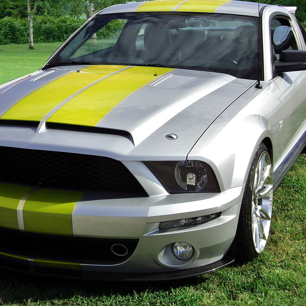 Ronnin - Se adapta a Ford Mustang 2005-2009 Montaje de luces de estacionamiento en el parachoques Par | Ahumado