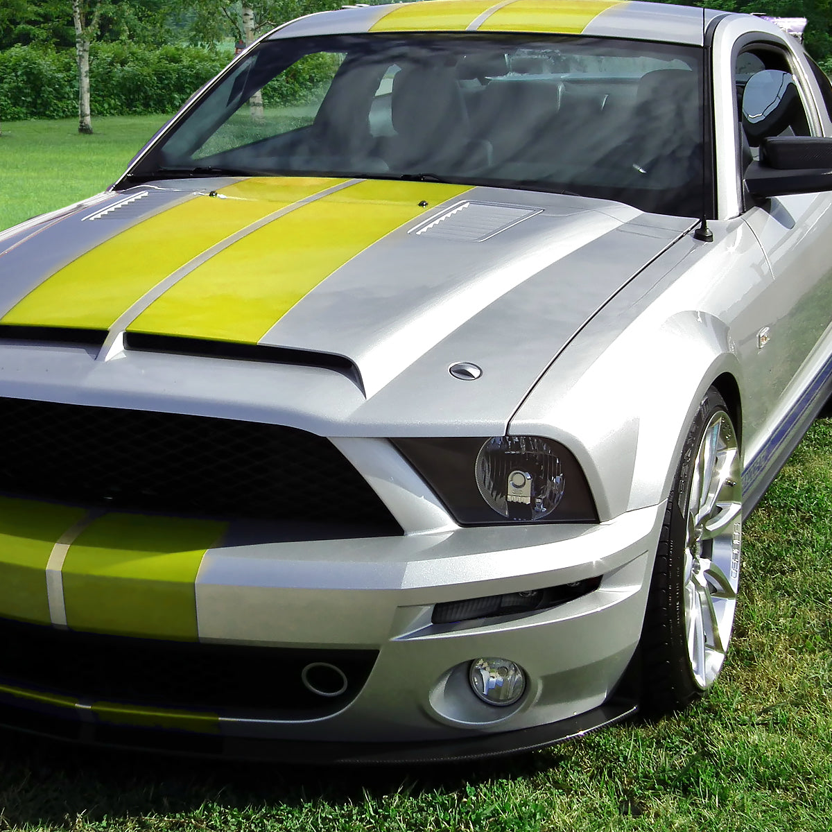 Ronnin - Se adapta a la pareja de luces de estacionamiento para parachoques Ford Mustang 2005-2009 | Negro