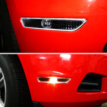 Ronnin - Conjunto de luces de posición laterales de parachoques de esquina para Ford Mustang 2010-2014, par | Negro