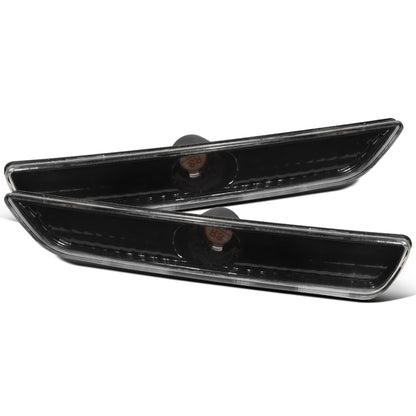 Ronnin - Conjunto de luces de posición laterales de parachoques de esquina para Ford Mustang 2010-2014, par | Negro