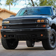 Ronnin - Fits 1999-2002 Chevy Silverado 2000-2006 Tahoe Suburban 1500 2500 Factory Replacement Clear Reflector Bumper Turn Signals Lights Assembly Pair | Black