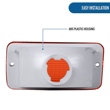 Ronnin - Se adapta a Jeep Wrangler 1997-2006, conjunto de luces intermitentes de esquina del parachoques delantero, par | Ámbar