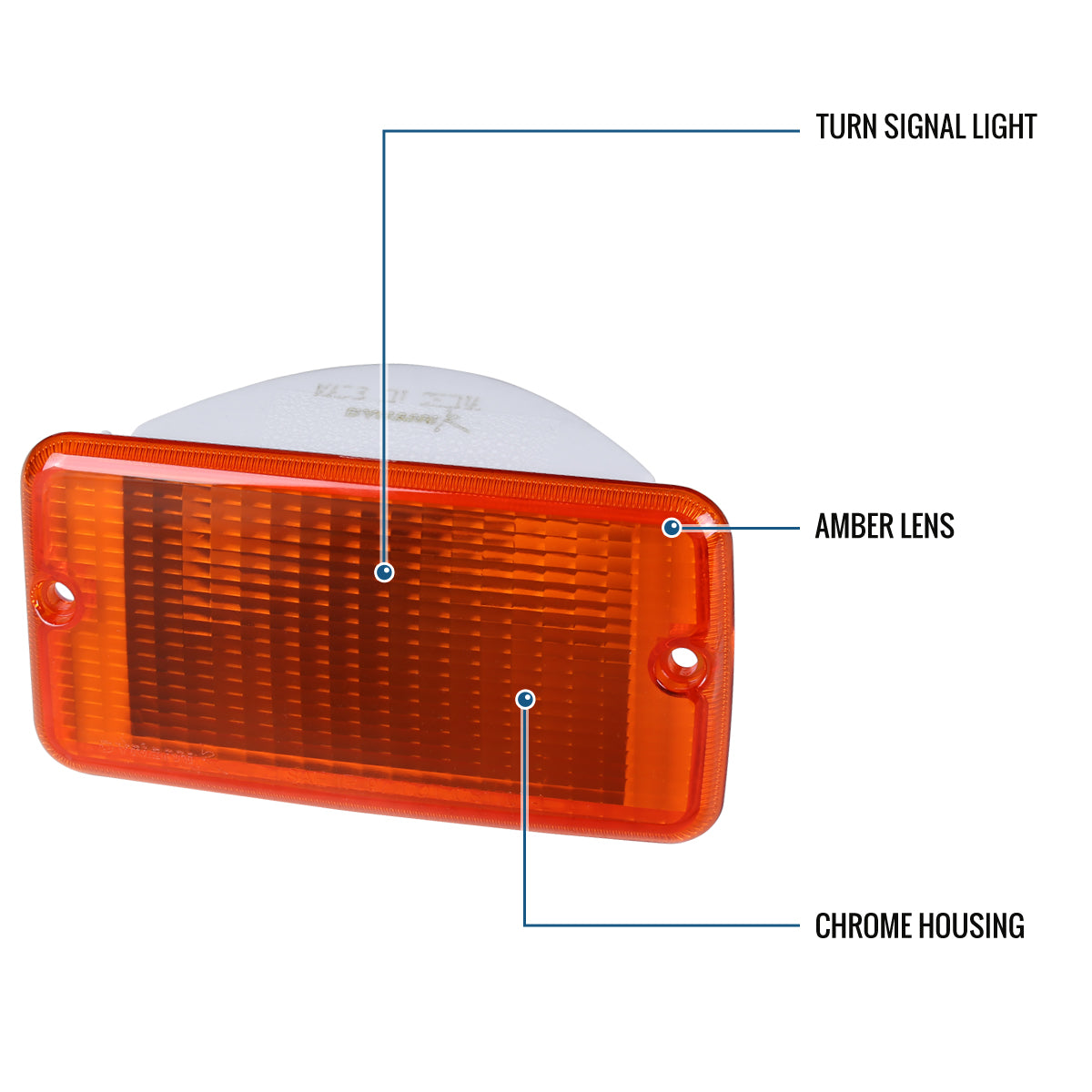 Ronnin - Se adapta a Jeep Wrangler 1997-2006, conjunto de luces intermitentes de esquina del parachoques delantero, par | Ámbar