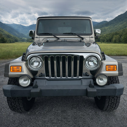 Ronnin - Se adapta a Jeep Wrangler 1997-2006, conjunto de luces intermitentes de esquina del parachoques delantero, par | Ámbar