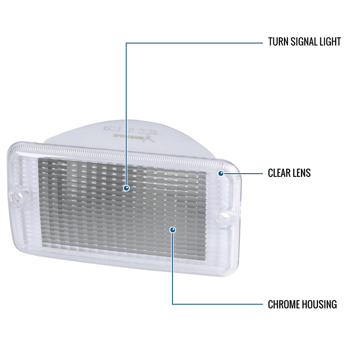 Ronnin - Se adapta al par de montaje de luces direccionales de esquina del parachoques delantero del Jeep Wrangler de 1997-2006 | Transparente