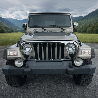 Ronnin - Se adapta al par de montaje de luces direccionales de esquina del parachoques delantero del Jeep Wrangler de 1997-2006 | Transparente