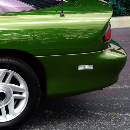 Ronnin - Compatible con Chevy Camaro 1993-2002 y Pontiac Firebird 1998-2001, par de luces de estacionamiento y marcadores laterales traseros para parachoques | Cromado