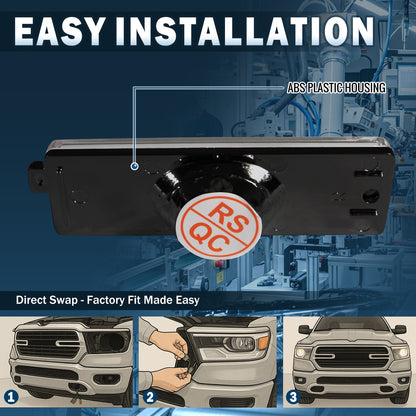 Ronnin - Compatible con Chevy Camaro 1993-2002 Pontiac Firebird 1998-2001, par de luces traseras de posición lateral, parachoques, luces de estacionamiento | Negro
