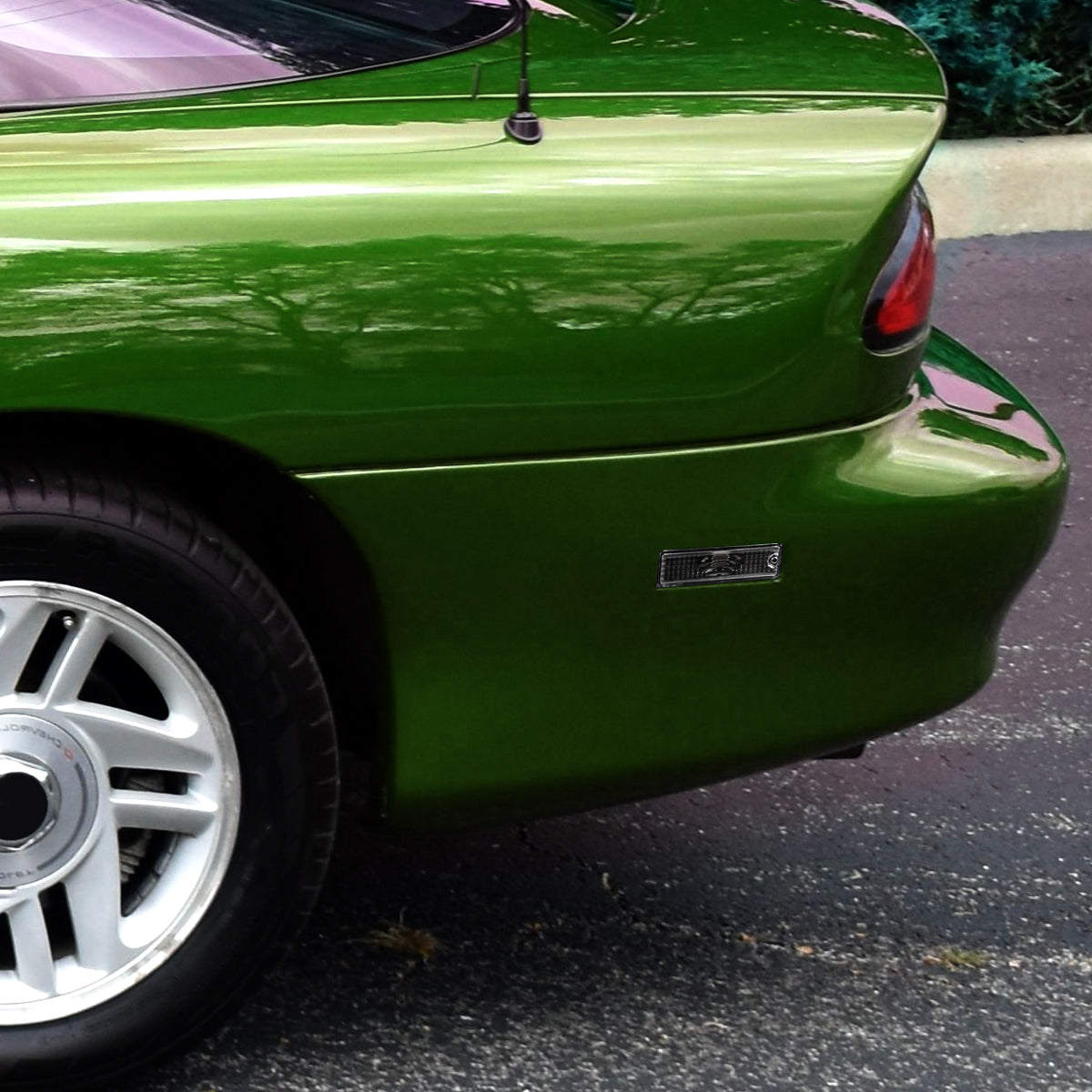 Ronnin - Compatible con Chevy Camaro 1993-2002 Pontiac Firebird 1998-2001, par de luces traseras de posición lateral, parachoques, luces de estacionamiento | Negro