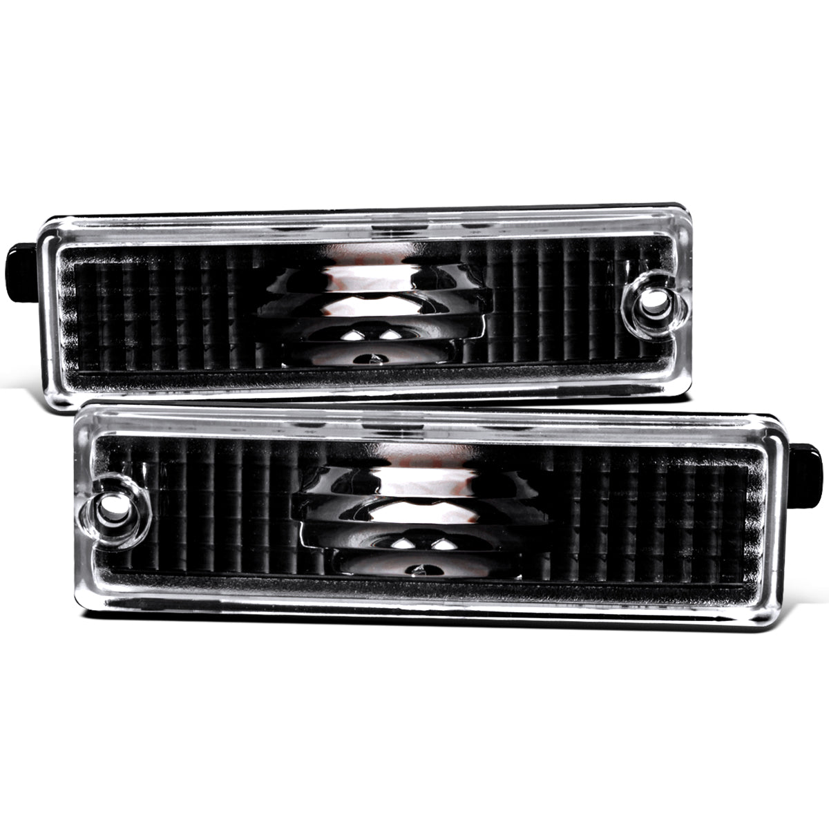 Ronnin - Compatible con Chevy Camaro 1993-2002 Pontiac Firebird 1998-2001, par de luces traseras de posición lateral, parachoques, luces de estacionamiento | Negro