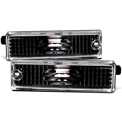 Ronnin - Compatible con Chevy Camaro 1993-2002 Pontiac Firebird 1998-2001, par de luces traseras de posición lateral, parachoques, luces de estacionamiento | Negro