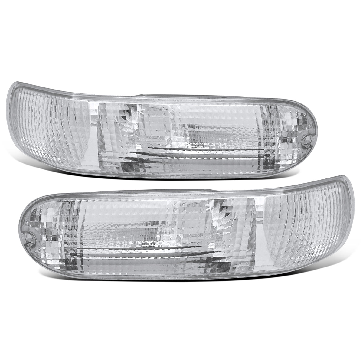 Ronnin - Compatible con conjunto de luces de estacionamiento de parachoques trasero de esquina Mitsubishi Eclipse 2000-2005, par | Cromo
