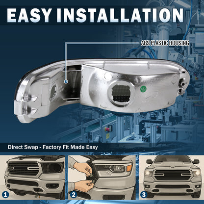 Ronnin - Se adapta a Mitsubishi Eclipse 2000-2005 Par de luces de estacionamiento de parachoques trasero | Ahumado