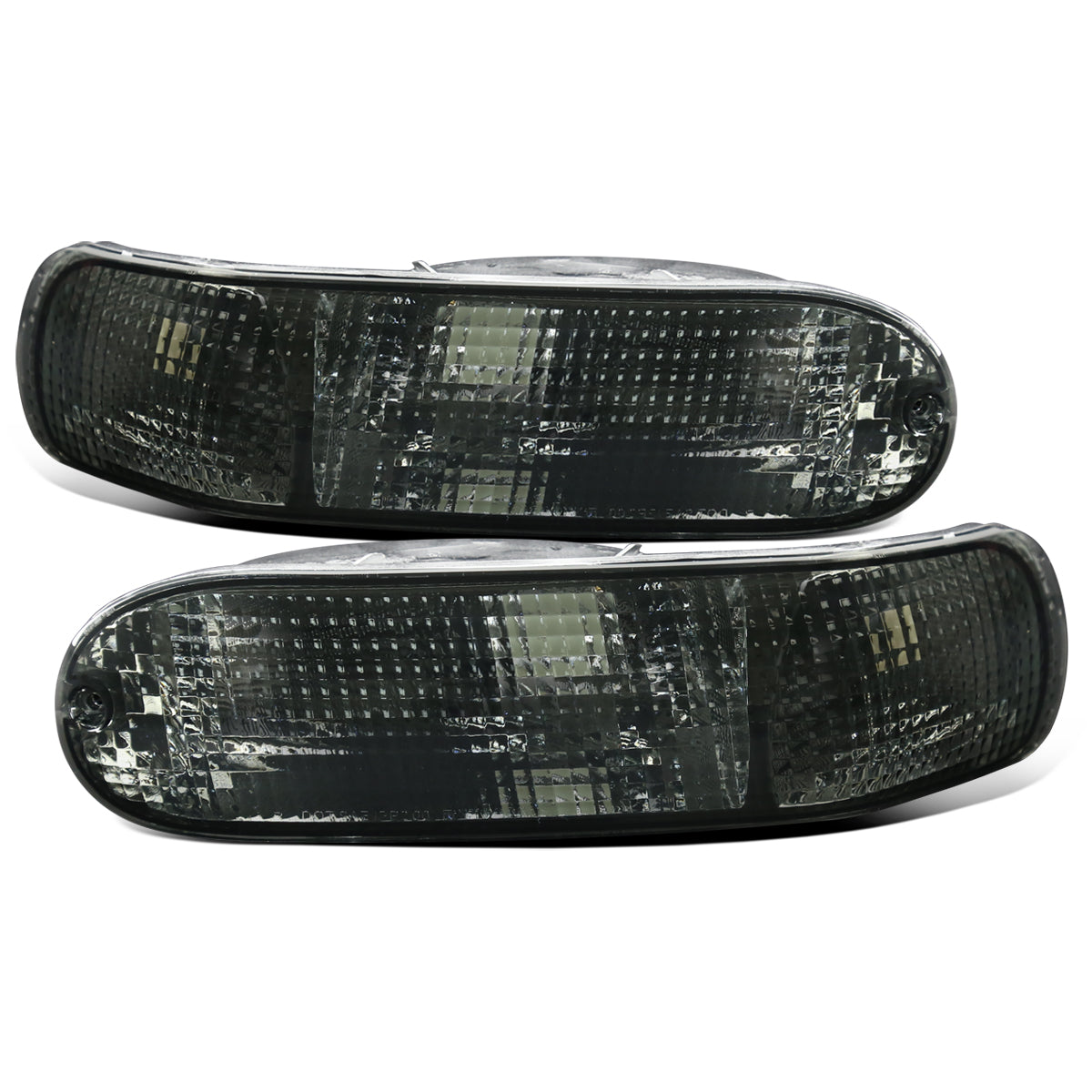 Ronnin - Se adapta a Mitsubishi Eclipse 2000-2005 Par de luces de estacionamiento de parachoques trasero | Ahumado