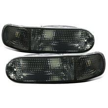 Ronnin - Se adapta a Mitsubishi Eclipse 2000-2005 Par de luces de estacionamiento de parachoques trasero | Ahumado