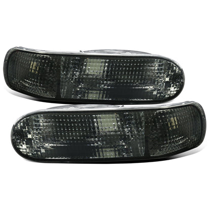 Ronnin - Se adapta a Mitsubishi Eclipse 2000-2005 Par de luces de estacionamiento de parachoques trasero | Ahumado