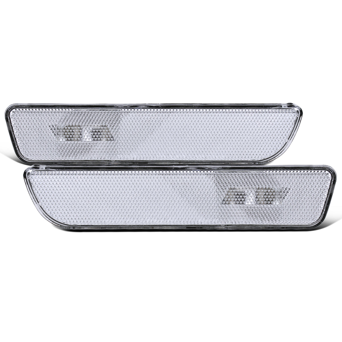 Ronnin - Se adapta a la pareja de montaje de luces de estacionamiento de parachoques trasero de Ford Mustang 2005-2009 | Cromado