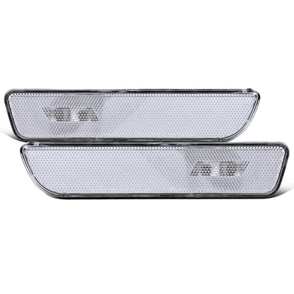Ronnin - Se adapta a la pareja de montaje de luces de estacionamiento de parachoques trasero de Ford Mustang 2005-2009 | Cromado