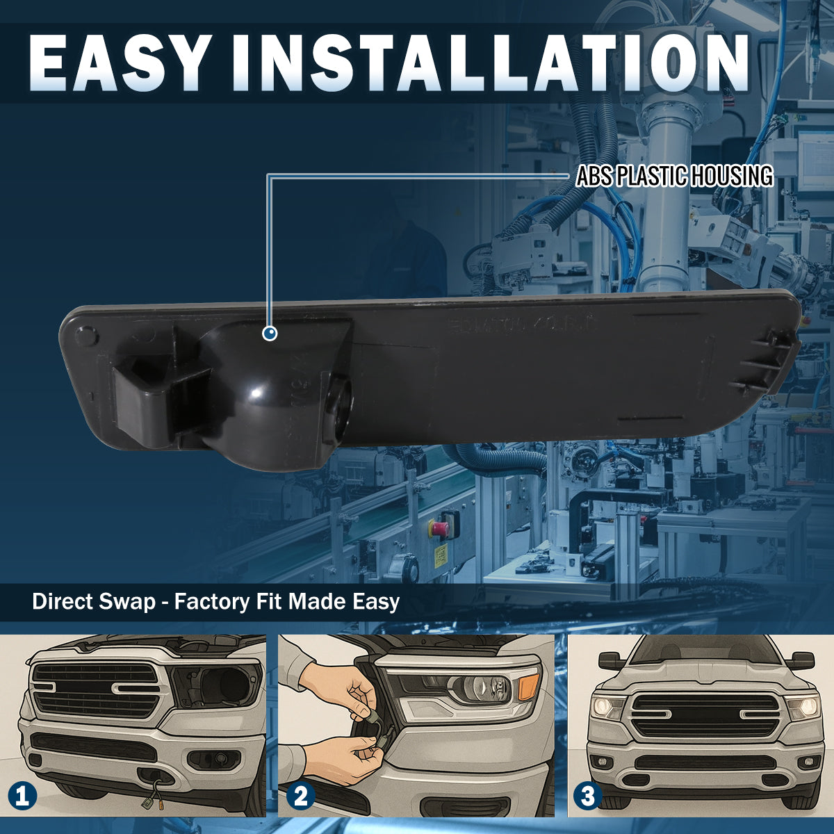 Ronnin - Se adapta a Ford Mustang 2005-2009 Montaje de luces de estacionamiento traseras Par | Ahumado
