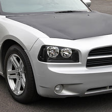 Ronnin - Compatible con Dodge Charger 2006-2010 | Par de luces de esquina de repuesto con reflectores transparentes y carcasas negras